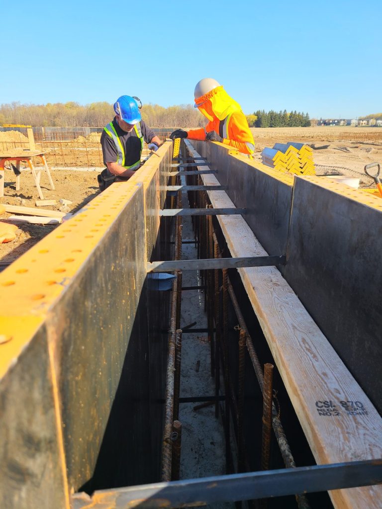 concrete inside wall prior to pour torham at work