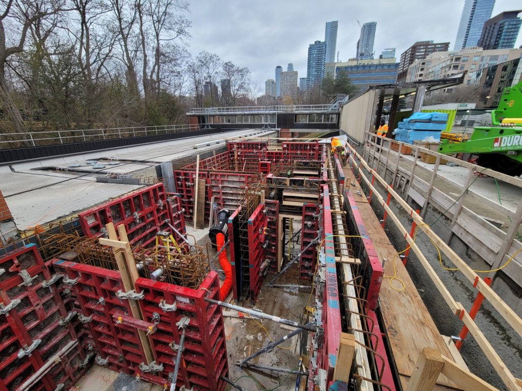 concrete walls for easier access ttc elevators torham