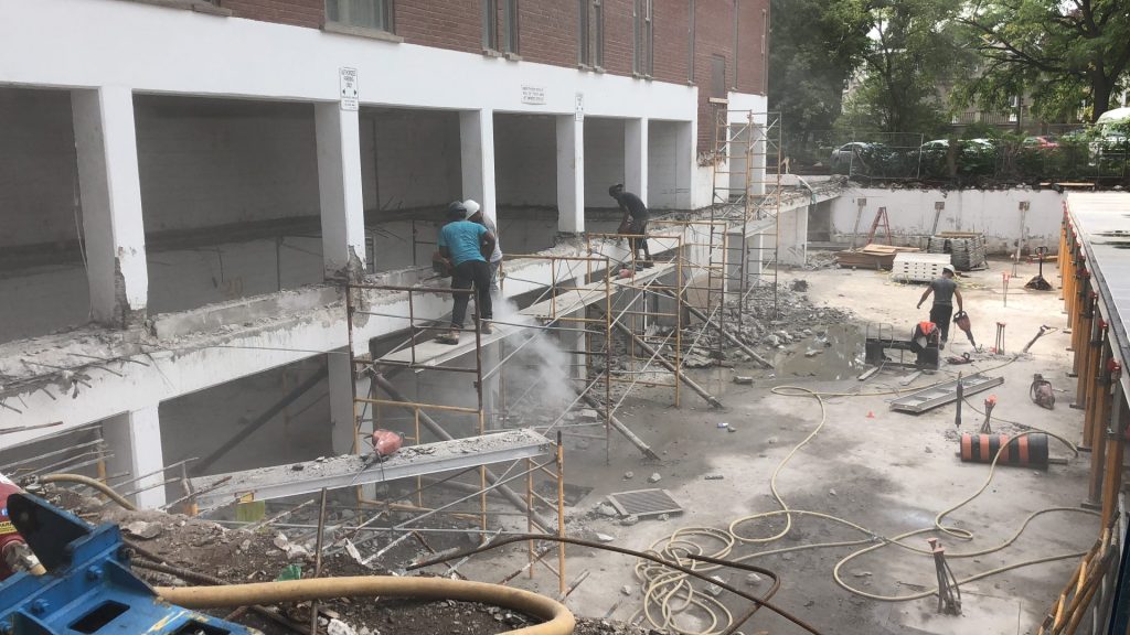 parking deck demolition