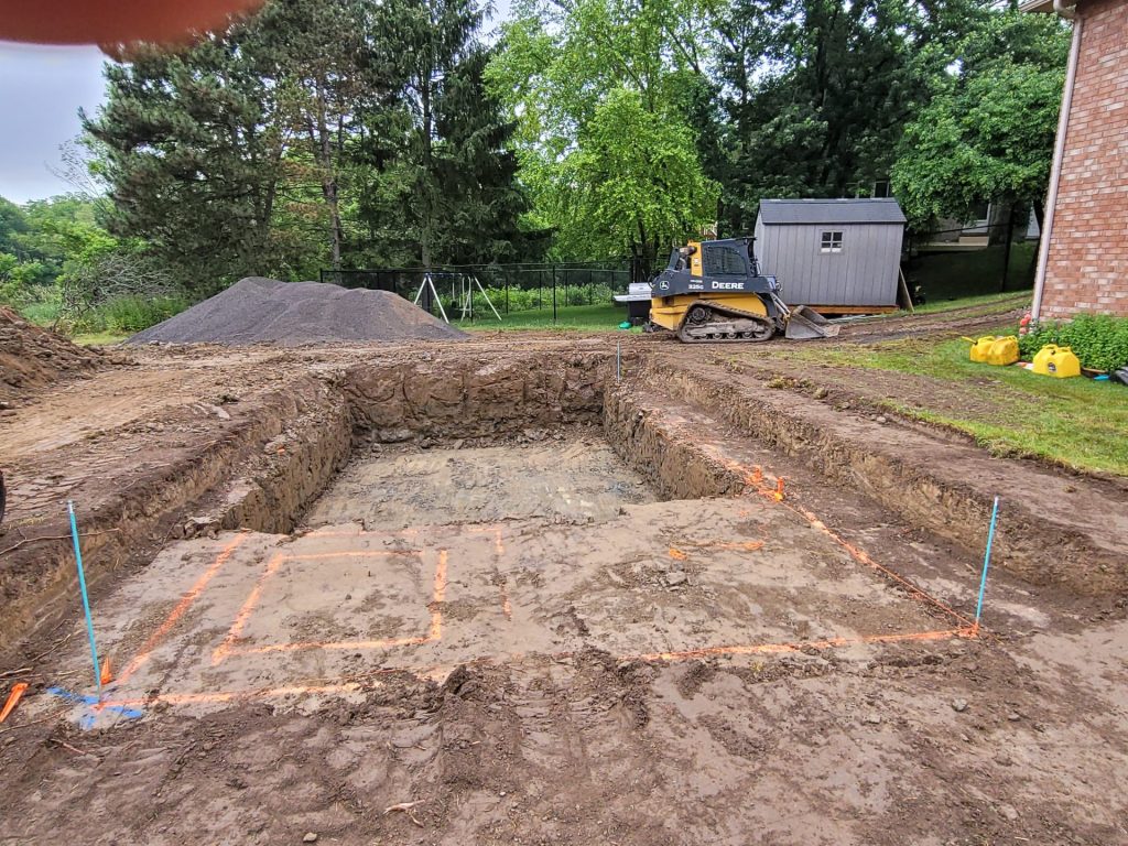 residential pool excavation