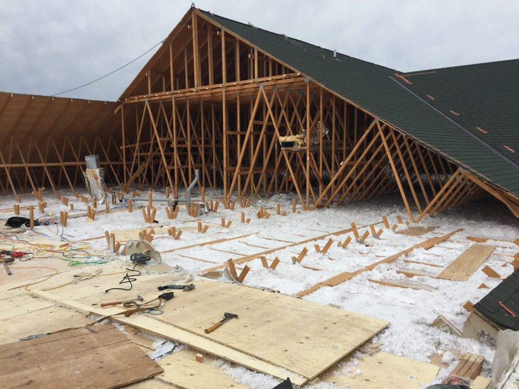 roof structure demolition torham